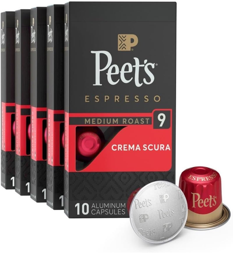 Peet's Coffee Medium Roast Espresso Capsules - Crema Scura - Image 1
